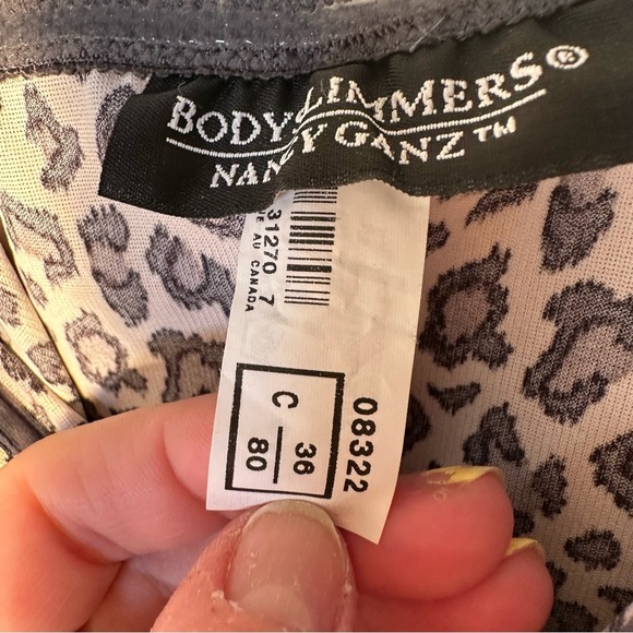 NANCY Ganz Bodyslimmers 36 C leopard removable strap slip dress - Picture 6 of 14